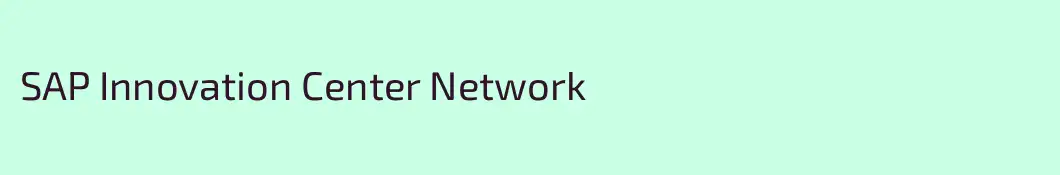 SAP Innovation Center Network